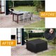 thumbnail image 4 of Fundas para muebles de patio resistentes, duraderas y resistentes a la intemperie, fundas para muebles de patio con palanca ajustable para un diseño resistente al viento, 123 x 123 x 74 cm, 4 of 5