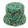 thumbnail image 2 of Sombrero de cubo con estampado de dibujos animados de verano, bonitos sombreros de pescador para mujeres y hombres, gorras de pesca reversibles de dos lados, 2 of 2