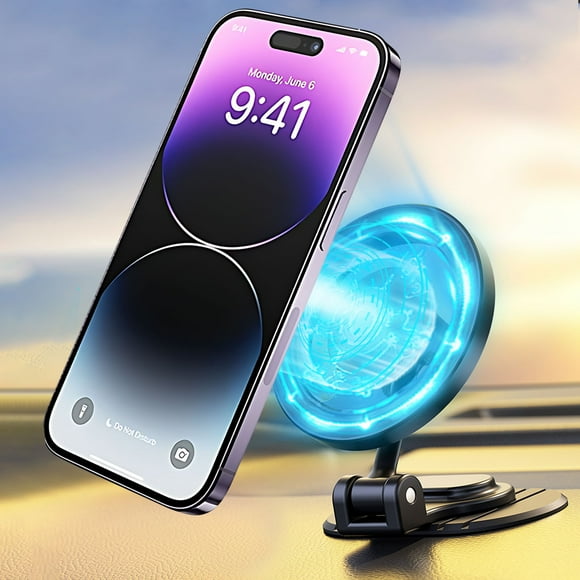 Phone Magnetic Mount,Mobile Phone Bracket 360 Degrees Up and Down Rotating Folding Metal Magnet Mobile Phone Bracket,Phone Magnet for Car,Magnet for Phone Car Mount,Magnet for Phone