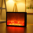 thumbnail image 2 of LED Fireplace Light Simulation Flame Nordic Style Decorative Home Crafts Atmosphere Night, 2 of 4