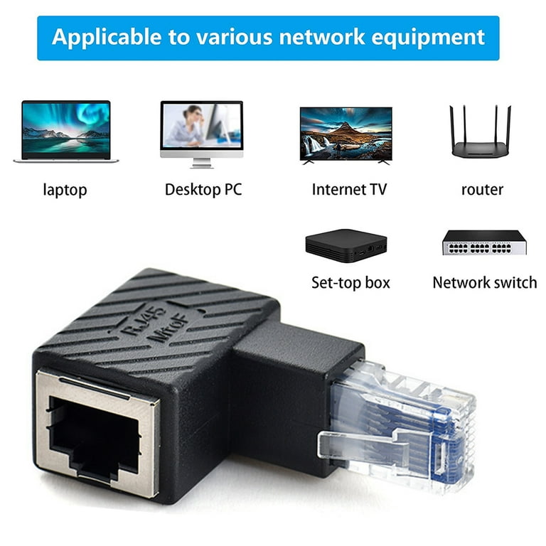 RJ45 to RJ11 Adapter,Ethernet to Phone Line Adapter, Phone Line to Ethernet  Adapter RJ45 8P8C Female to RJ11 6P4C Male Converter Adapter Cable