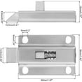 thumbnail image 2 of Lefu Spring Bounce Lock, 50mm/2 inch Automatic Spring Loaded Latches Stainless Steel, 2 of 8