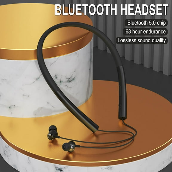 EQWLJWE Bluetooth Headphones - Upgrade Bluetooth 5.0 Wireless Earbuds IPX4 Waterproof Sports in-Ear Earphones w/Mic, HiFi Stereo Deep Bass Headsets, Magnetic Neckband 15 Hours Playtime for Gym Workout
