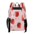 thumbnail image 3 of PVC Transparent Backpacks Clear Backpack for Travel and Outings Strawberry and Pink Polka, 3 of 7