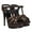 Brown, variant on YDN Women Open Toe Studded T-Strap Sandals Platform Buckle Super High Heels Sexy Cocktail Party Show Shoes Size 7 Red