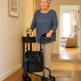 thumbnail image 5 of Rhythm Healthcare Rally Lite Aluminum 3-Wheel Folding Walker with Tote, Laser Blue, 5 of 5