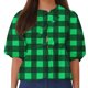 thumbnail image 2 of Fiudx Ofertas Flash Artículos En Oferta Top de Camiseta con Cuello Redondo y Manga Farol Plisada con Lazo para Mujer, 2 of 4