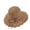Coffee, variant on CAIXIA Versatile Retro Woven Handmade Straw Hat with Ruffled Bow, Women French Sun Hat, Foldable, Breathable, Beach & Travel Hats