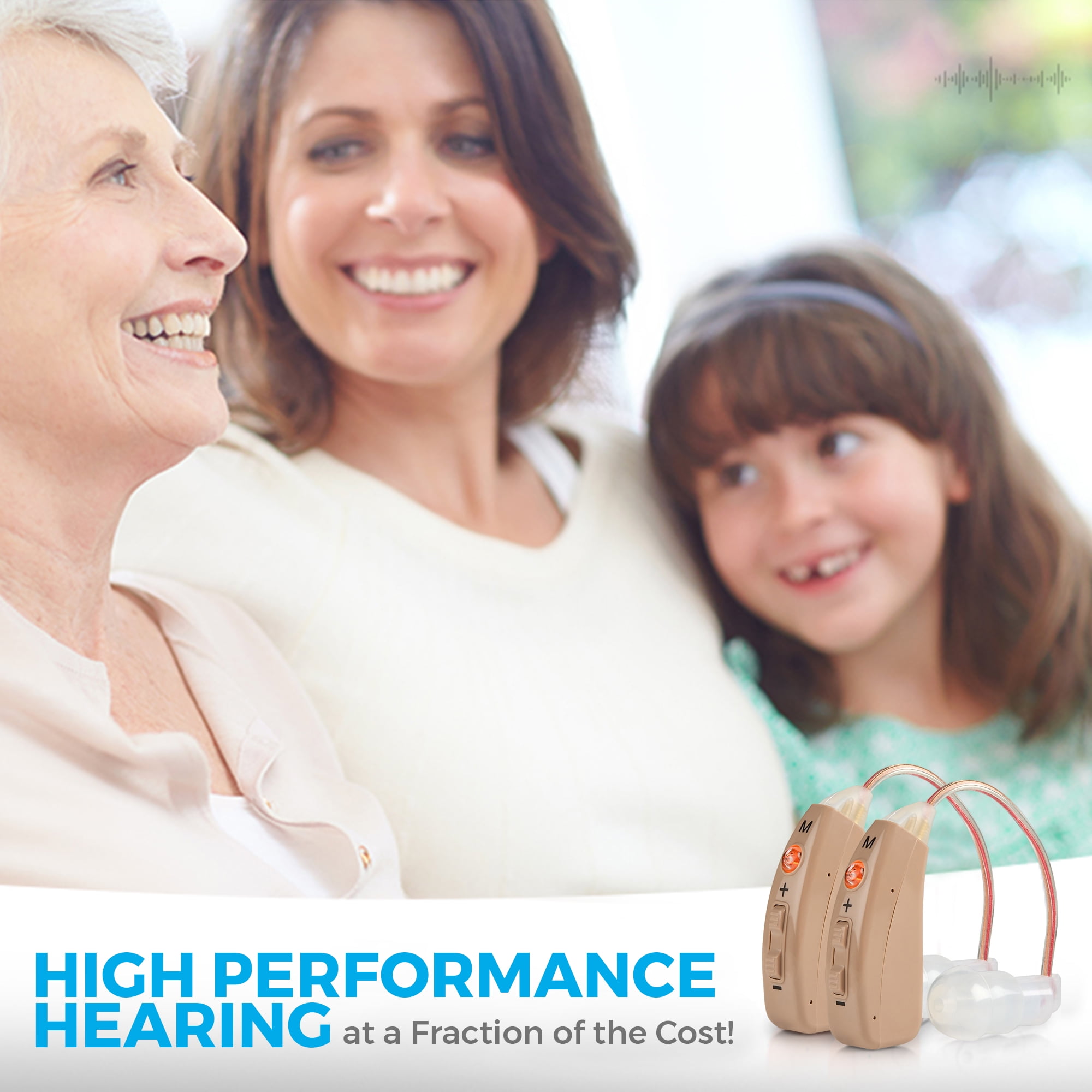 MEDca Rechargeable Digital Hearing Amplifier, BTE High-Performance