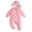 Red, variant on Faraee Baby Simple Quilted Padded Winter Jumpsuit Unisex White Round Bear Ear Hooded Zip Up One Piece Romper Soft Lined Infant Snowsuit for Toddler Boys Girls Mild Cold Wear