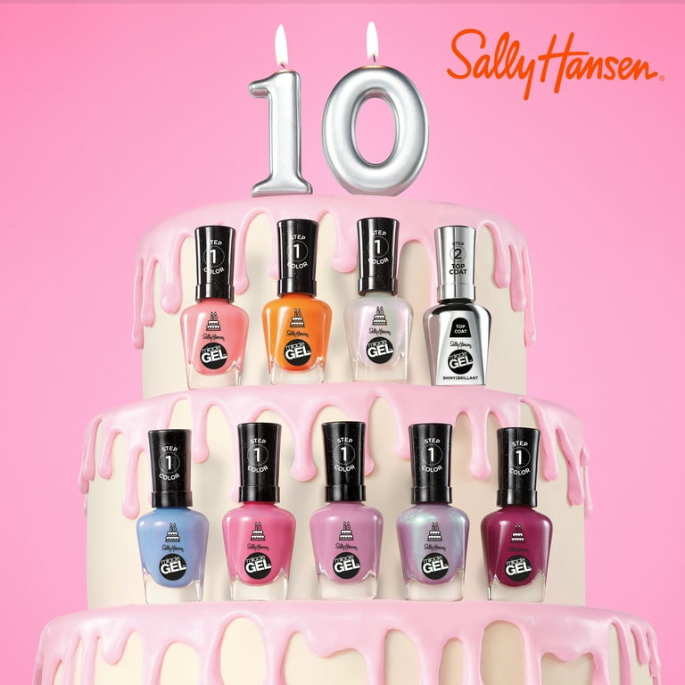 Sally Hansen Miracle Gel Nail Polish 785 Twinkle Whites 0.5 fl oz