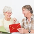 thumbnail image 7 of Unique Bargains Envelopes with Gold Border Envelopes for Cards V Flap Envelopes Burgundy, 7 of 7