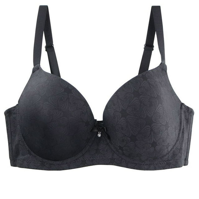 WRKEKC Bras for Women Plus Size Underwire Bra with Jacquard Design and Full Coverage for CDE Cup