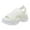 White, variant on Sandals for Women Fashion Women's Breathable Sandals Casual Sponge Cake Bottom Fish Mouth Sandals