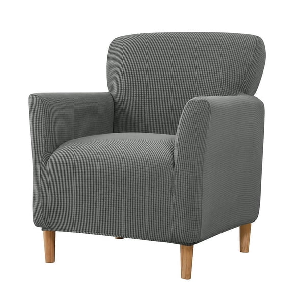 Zhuge Modern Armchair Slipcover Jacquard Accent Chair Covers for Living Room Furniture Protector-Grey