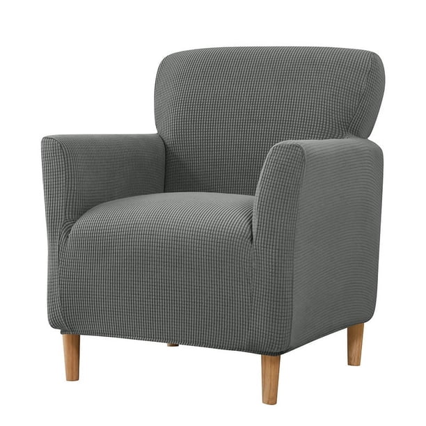 Xiao Hua Funda de sillón moderna con diseño de jacquard para sala de estar, protector de muebles, color gris