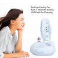 thumbnail image 4 of Desktop Mist Fan, Rechargeable Low Noise Small Cooling Fan  for Office Studio RV Car Blue,Yellow, 4 of 8