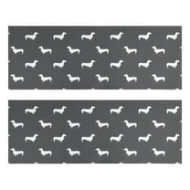 Kitchen Rugs Sets Of 2,Dachshund Anti Fatigue Kitchen Mat Rugs Non Slip Washable,Decorative Kitchen Floor Mats for Kitchen,Sink,Laundry,17"X47"