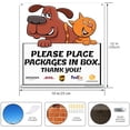 thumbnail image 3 of Aluminum Sign Place Packages in Box 2 Pack with Mounting Hardware Easy Installation Durable Design Delivery Notice$$Garden & Patio, 3 of 6