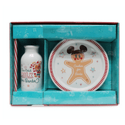 Disney Christmas Holiday Mickey Milk and Cookies for Santa Set New with Box