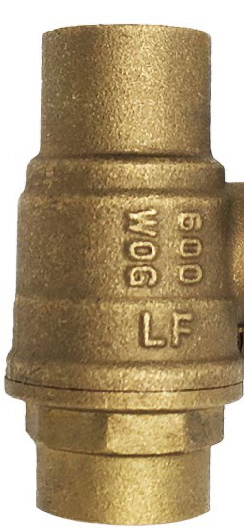 THEWORKS® Brass Full Port Ball Valve, 1-1/2" SWT x SWT