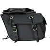 Borse Laterali Moto Milwaukee Leather SH66602 In PVC Con Doppia Tasca – Sgancio Rapido, Strisce Riflettenti, Taglia Unica