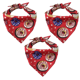 thumbnail image 1 of 3 uds perro Bandana Tie Dye estampado triángulo perro bufanda pañuelo lavable niña perro Bandanas accesorios ajustables Namotu CPB-DE-LYY1944-6, 1 of 5