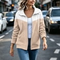 thumbnail image 6 of Lnmiateer Womens Long Sleeve Zip Up Hooded Sweatshirt Lightweight Casual Full Zip Jacket Fashion Outerwear for Autumn & Winter, 6 of 9
