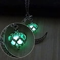 thumbnail image 4 of Coeur de Lune Mignonne Lueur dans le Collier Sombre, 4 of 5