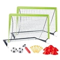 thumbnail image 4 of Porterías de fútbol para niños perfecl con balón de fútbol 2 piezas plegable patio trasero, 4 of 8