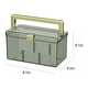 thumbnail image 3 of RKSTN storage box Removable Dividers, Stackable Home Storage Organization Containers, Clear With Buckles And Handles, 3 of 6