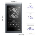 thumbnail image 3 of Sony Walkman A series 16GB NW-A55, Bluetooth microSD compatible Haute Résolution compatible jusqu'à 45 Heures de Lecture Continue 2018 Modèle Grisâtre Noir NW-A55 B, 3 of 5