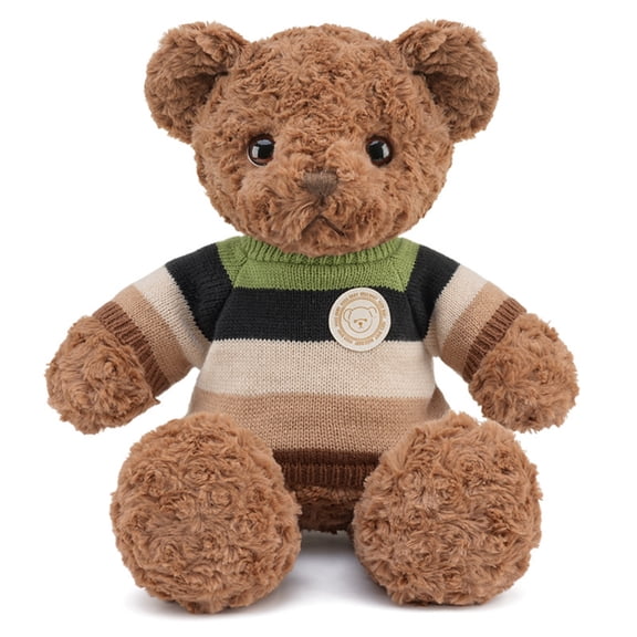 Soft Plush Teddy Bear Stuffed Animals, Cuddly Fluffy Teddy Bear Plush Toys, Huggable Decorative Pillow for Bedroom, Nursery, Gift for Birthday Valentine’s Day - 27.6 inch