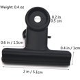 thumbnail image 3 of Clips de carpeta de metal negros, 20 clips de papel con bisagras grandes de 2 pulgadas para bolsas de alimentos, fotografías, manualidades, suministros para el hogar y la oficina, 50 mm, 3 of 7