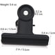 thumbnail image 3 of Clips para carpetas de metal negro, 20 clips de papel con bisagras grandes de 2 pulgadas, abrazaderas para bolsas de alimentos, fotos, manualidades, suministros de oficina en el hogar, 50 mm, 3 of 7