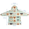 thumbnail image 7 of Lovely Dog Breeds Blanket Hoodies for Kids 6-13YR Oversize Wearable Blanket Hoodies for Boys Girls Teens, 7 of 7