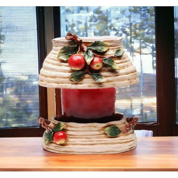 Kevins Gift Shoppe Ceramic Medium Candle Holder Shade and Base