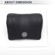 thumbnail image 5 of Almohada para reposacabezas de automóvil Unique Bargains, ergonómica y cómoda, soporte para cuello, cuero Nappa y espuma de memoria, ancho ajustable, negro, 1 Pcs para conducción y viajes, 5 of 7