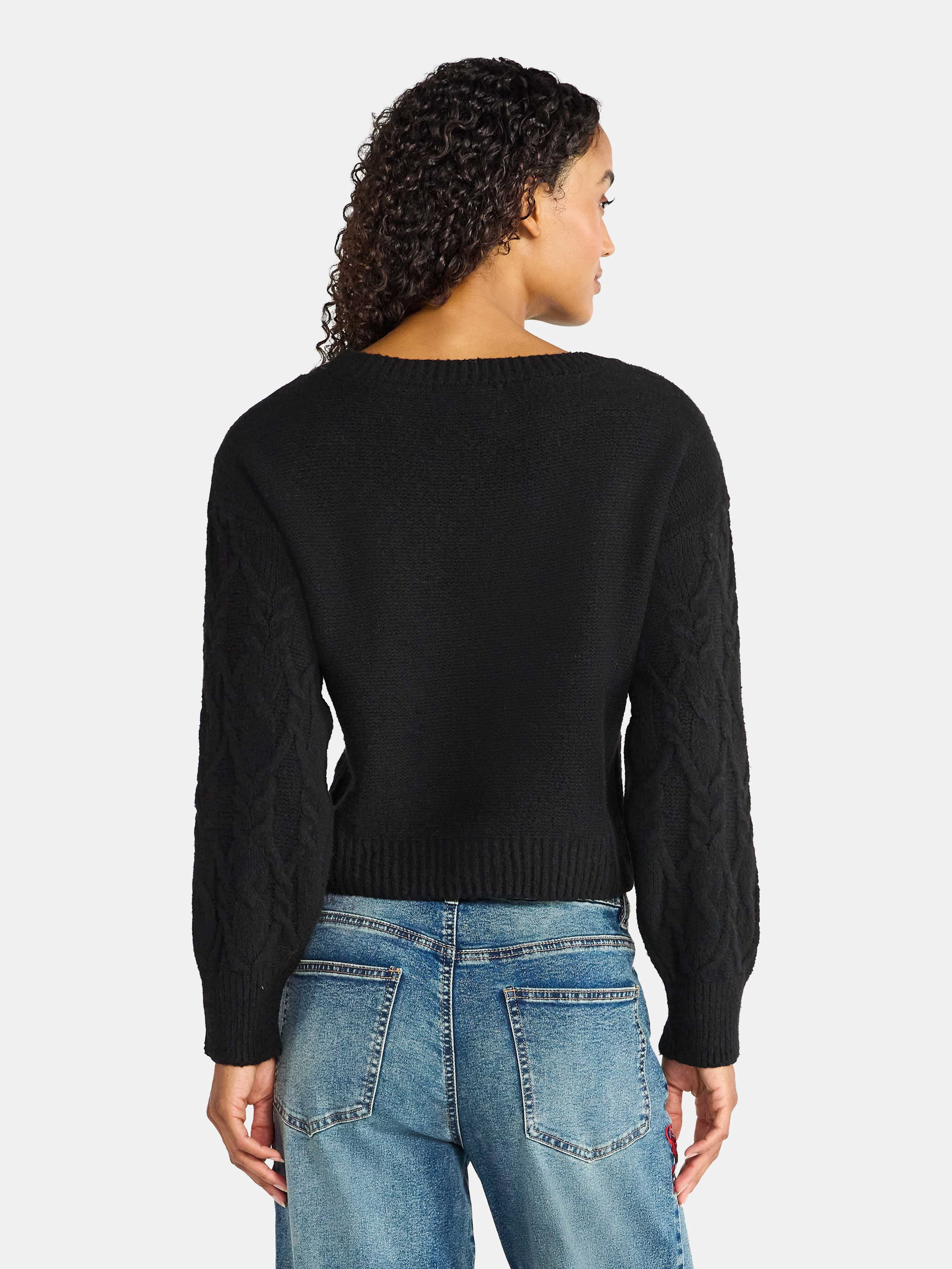 Madden NYC Women's Slouchy Sweater, Midweight, Sizes XXS-XXL