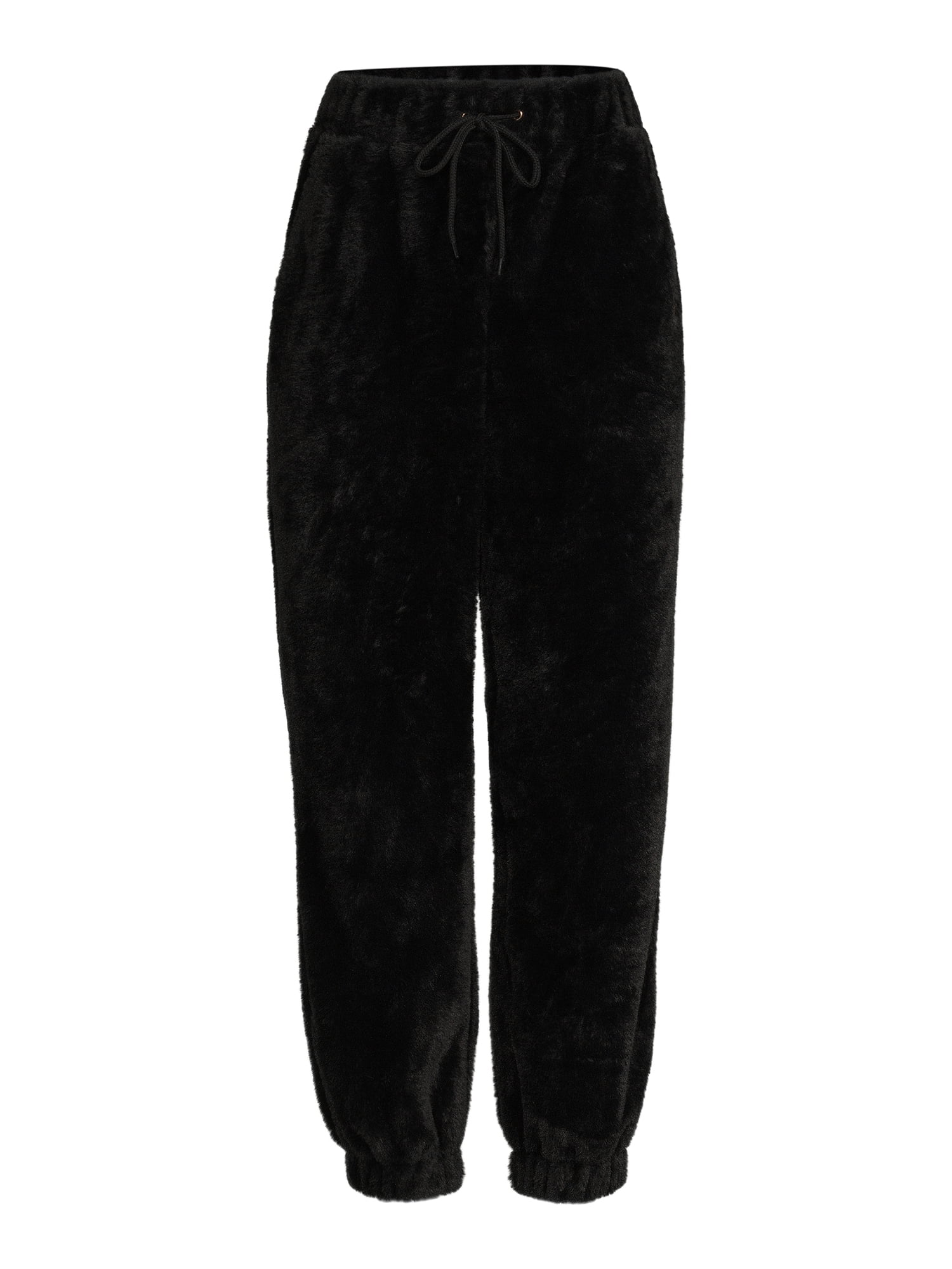 No Boundaries Juniors Faux Fur Joggers Sizes XS 3XL Walmart