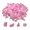 pink, variant on veasfak 500G Sea Beach Glass Frosted Clear Crushed Glass Flat for Jewelry Making white