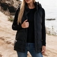 thumbnail image 2 of Womens Puffer Vests Hooded Sleeveless Quilted Zip Up Jacket with Snap Button Front and Pockets Cotton Solid Color Warm Outerwear for Outdoor Activities, 2 of 5