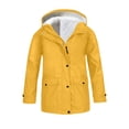 thumbnail image 2 of XQYLOS Girls Fle𝖾ce Lined Raincoat Waterproof Lightweight Zip Up Hooded Jacket Winter Rain Jacket Outdoor Windbreaker Coat with Hood Long Sleeve Warm Windproof Raincoat Kids Waterproof Jacket, 2 of 8