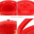 thumbnail image 3 of BRIGHTFUFU Plastic Urinal For Adults Chamber Pot Ergonomic Design Easy To Clean Red 1Set, 3 of 8