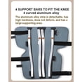 thumbnail image 3 of Knee Fixed Splint Leg Immobilizer Adjustable Knee Brace Support Leg Brace Posture Corrector Stabilizer for Injury Bandage After humera Fractures,L, 3 of 5