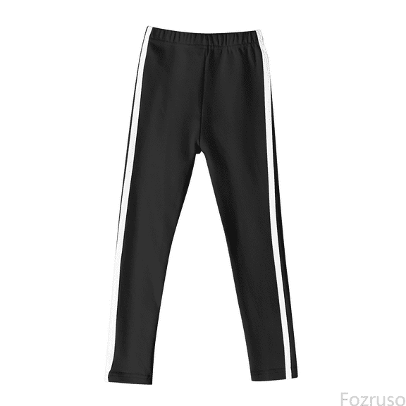 Fozruso Girls Jogger Sweatpants Girls Leggings Full Length Leggings Soft Comfortable Footless Leggings Stretchy Tights Pants Sizes 2-3 Years