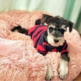 thumbnail image 4 of PULLIMORE Pet Dog Cat Calming Bed Warm Plush Donut Cuddler Round Sleeping Cushion Bed for Dogs & Cats Self-Warming and Cozy "Pink, 50CM", 4 of 9