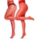 thumbnail image 2 of Pantimedias VEBZIN rojas de red y brillantes para mujer x2 pares, 2 of 6