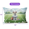 thumbnail image 4 of Happy Easter Hello Spring Jack Russell Terrier Playing Football Pillow Cushion Double Sided Parson Jack Dog Lover Throw Pillow - 13003, 4 of 4