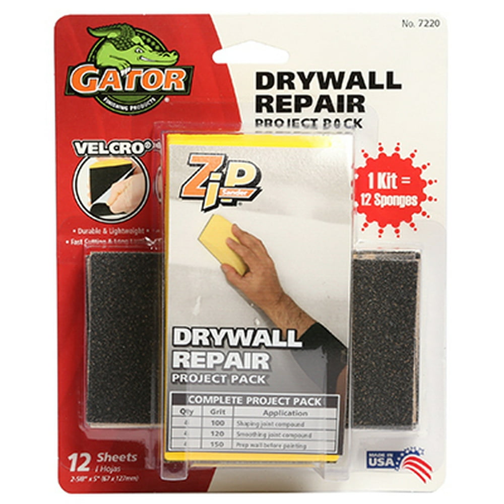 Gator Hook & Loop Drywall Sanding Block Kit For Drywall Repair Include